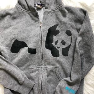 Enjoi Sweaters - Enjoi panda skateboard grey zip up hoodie Enjoi Sweaters - Enjoi panda skateboard grey zip up hoodie